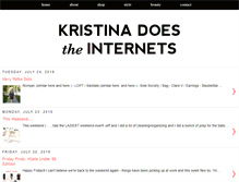 Tablet Screenshot of kristinadoestheinternets.com